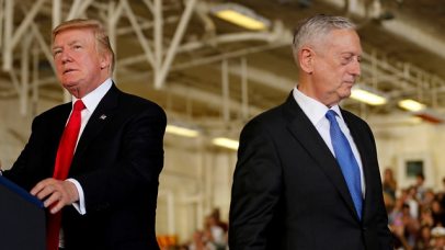 US President Trump and Jim Mattis (Photo: Reuters) US President Trump and Jim Mattis (Photo: Reuters)