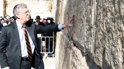John Bolton at the Western Wall in Jerusalem, January 6, 2019