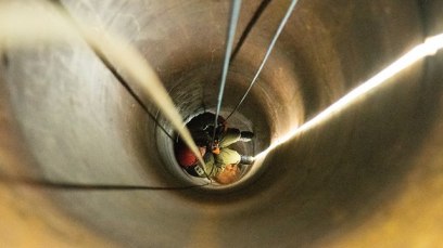 Inside the exposed Hezbollah tunnel (Photo: IDF Spokesperson's Unit)