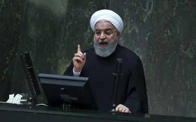 Iranian President Hassan Rouhani speaks as he submits next year's budget bill to parliament in Tehran, Iran, on December 25, 2018. (AP Photo/Vahid Salemi) Iranian President Hassan Rouhani speaks as he submits next year's budget bill to parliament in Tehran, Iran, on December 25, 2018. (AP Photo/Vahid Salemi)