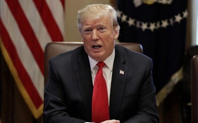 US President Donald Trump speaks during a cabinet meeting at the White House, Wednesday, January 2, 2019, in Washington. (AP Photo/Evan Vucci)