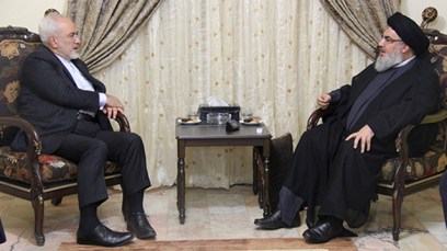 Iranian FM Zarif meeting with Hezbollah leader Nasrallah in Beirut (Photo: Reuters) (Photo: Reuters)