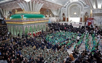 Iranians visit the tomb of Ayatollah Ruhollah Khomeini, the founder of the Islamic Republic, on the 40th anniversary of his return from exile from in Paris, at his mausoleum in southern Tehran, on February 1, 2019. (Stringer/AFP)