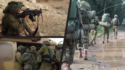 Paratroopers' Brigade training exercise on Lebanon border  (Photo: IDF Spokesmans unit)