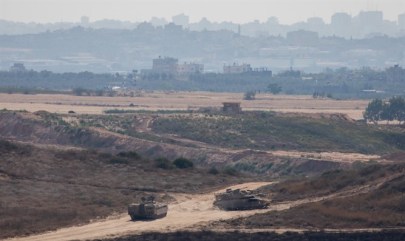 IDF patrols Gaza border