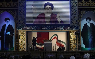 Hezbollah leader Hassan Nasrallah delivers a live broadcast speech, during a rally to commemorate the 40th anniversary of Iran's Islamic Revolution, in southern Beirut, Lebanon, Wednesday, Feb. 6, 2019. (AP Photo/Hussein Malla) Hezbollah leader Hassan Nasrallah delivers a live broadcast speech, during a rally to commemorate the 40th anniversary of Iran's Islamic Revolution, in southern Beirut, Lebanon, Wednesday, Feb. 6, 2019. (AP Photo/Hussein Malla)