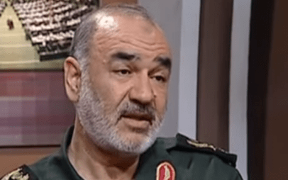 Brig. Gen. Hossein Salami, the second-in-command of the Islamic Revolutionary Guard Corps. (YouTube screen capture)