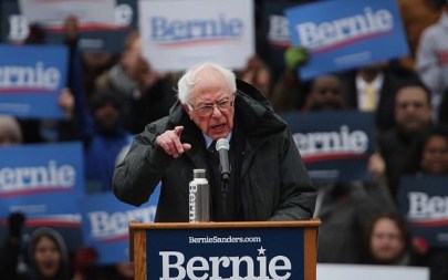 Democratic Presidential candidate US Sen. Bernie Sanders (I-VT) speaks to supporters at Brooklyn College on March 2, 2019 in the Brooklyn borough of New York City. (Spencer Platt/Getty Images/AFP)