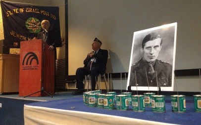 Orde Wingate played a key role in creating Israel's military ethos. He was remembered in March 2012 at a ceremony in Jerusalem. (photo credit: Matti Friedman/Times of Israel)