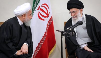 Supreme Leader Ayatollah Ali Khamenei (R) speaking with President Hassan Rouhani during a meeting with members of Iranian Assembly of Experts in Tehran | Photo: EPA Anti-Israel Iranian-funded terror cell dismantled in central Africa
