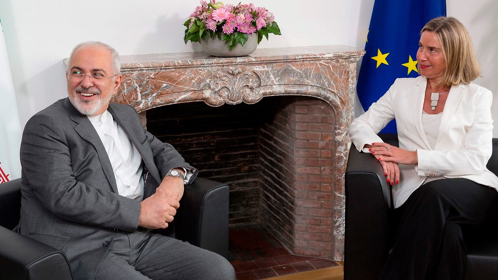 EU Foreign Policy Chief Federica Mogherini and Iranian FM Javad Zarif (Photo: AFP)