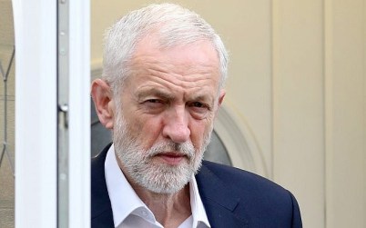 UK Labour Party leader Jeremy Corbyn leaves his house in north London on June 12, 2019. (Isabel Infantes/AFP)