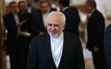 Iranian Foreign Minister Mohammad Javad Zarif arrives to meet his Japanese counterpart in Tehran on June 12, 2019. (Atta Kenare/AFP)