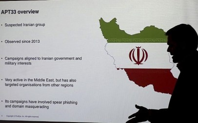 Illustrative: Stuart Davis, a director at one of FireEye's subsidiaries speaks to journalists about the techniques of Iranian hacking, Wednesday, Sept. 20, 2017, in Dubai, United Arab Emirates. (AP Photo/Kamran Jebreili)