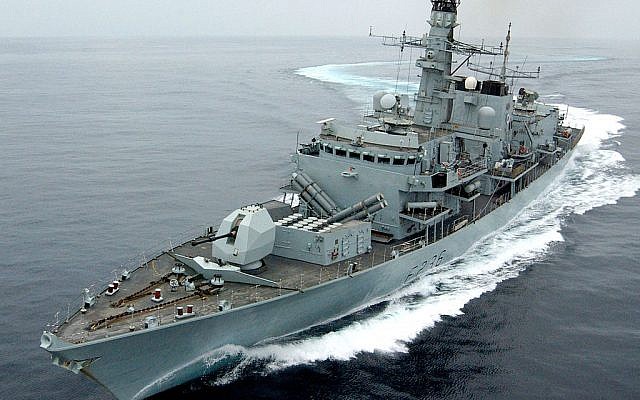 The HMS Montrose seen during an exercise off the coast of Oman in 2005 (Mick Storey/MOD)