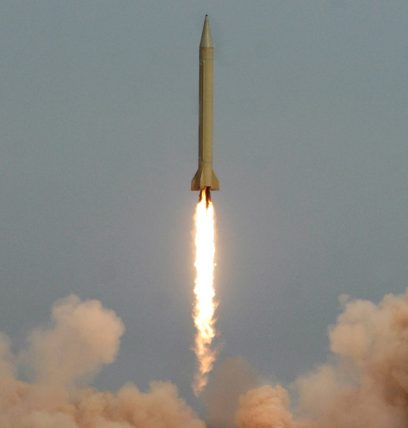  Iran Revolutionary Guards fire a Shahab-3 long-range ballistic missile in 2006 (file)