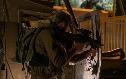 Troops secure communities in Gaza border area, August 1, 2019 (Israel Defense Forces)