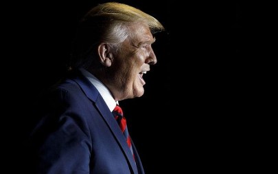 President Donald Trump calls out as he arrives to speak at the 2019 National Historically Black Colleges and Universities Week Conference in Washington, Tuesday, Sept. 10, 2019. (AP Photo/Carolyn Kaster)