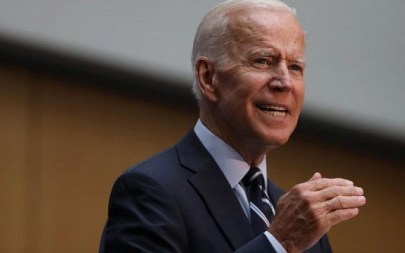 Democratic presidential candidate and former Vice President Joe Biden gives a speech on his foreign policy plan on July 11, 2019 in New York City. (Spencer Platt/Getty Images/AFP)