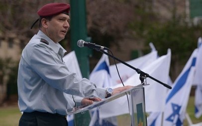Maj. Gen. Aharon Haliva during a ceremony in June 2014. (Israel Defense Forces)