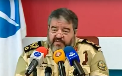 Brigadier General Gholam Reza Jalali of Iran's Civil Defense Organization (Screen capture: YouTube)