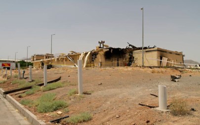 This photo released Thursday, July 2, 2020, by the Atomic Energy Organization of Iran, shows a building after it was damaged by a fire, at the Natanz uranium enrichment facility some 200 miles (322 kilometers) south of the capital Tehran, Iran. (Atomic Energy Organization of Iran via AP) This photo released Thursday, July 2, 2020, by the Atomic Energy Organization of Iran, shows a building after it was damaged by a fire, at the Natanz uranium enrichment facility some 200 miles (322 kilometers) south of the capital Tehran, Iran. (Atomic Energy Organization of Iran via AP)