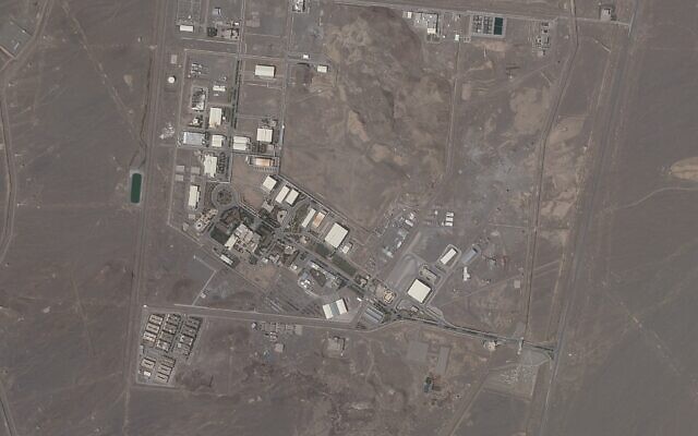 This satellite photo provided from Planet Labs Inc. shows Iran's Natanz nuclear facility on Wednesday, April 14, 2021. Iran began enriching uranium Friday, April 16, 2021, to its highest level ever at Natanz, edging closer to weapons-grade levels to pressure talks in Vienna aimed at restoring its nuclear deal with world powers after an attack on the site. (Planet Labs via AP)