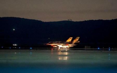 IAF jets seen on an airbase in Israel, April 7, 2023. (IDF Spokesperson's Office) IAF jets seen on an airbase in Israel, April 7, 2023. (IDF Spokesperson's Office)